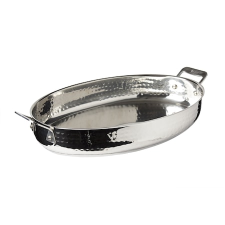 Bon Chef Cucina Oval Augratin Hmr Finsh  15 3/8" X 10" X 2 5/8"  /  4 Qt 60018HF